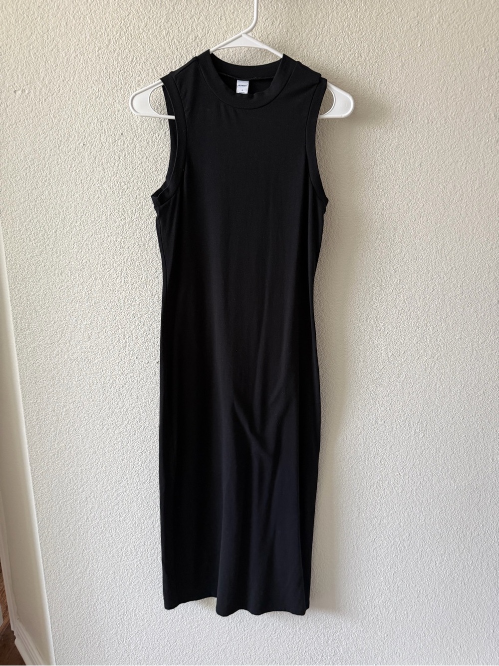 Old Navy Black Sleeveless Midi Tank Dress